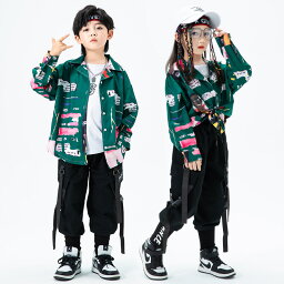 キッズ ヒップホップ ダンス衣装 　パンツ　セットアップ　シャツ　カーゴパンツ 子供　女の子　ジャズダンス衣装　長袖　練習着 衣装　k-pop衣装　男の子　ジャス　ファッション ダンス衣装　ジャズダンス 衣装　男女兼用 日常服　110 120 130 140 150 160　170　180cm