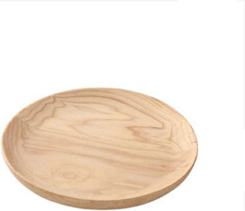 トレイ お盆トレイ 木製 丸盆 ラウンドトレー 北欧 漆塗り 天然木 割れにくい 軽量 小型 小物入れ かわいい おしゃれ 木の食器 カフェ お茶 定食用 業務用 家庭用 ヒッコリー材 120*20m