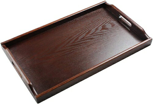 　　　 -------商品詳細------- 木製のシンプルなお運び盆です。コーナーはロッキング加工で丈夫。 飽きのこないシンプルなデザイン。お料理やお茶、お菓子など和風洋風どちらにもおすすめ。 素材：天然木、うるし塗り　サイズ：約51×3...