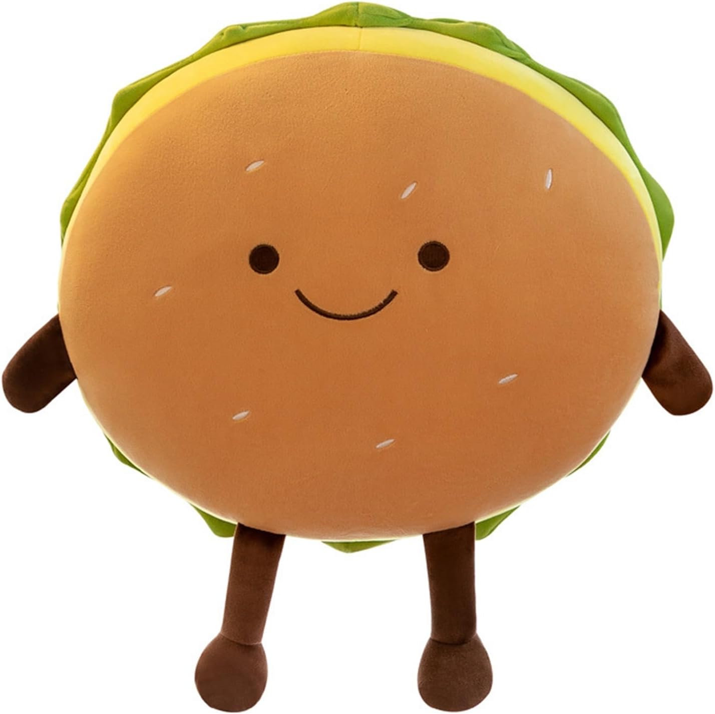 Rakuten - ハンブルク ぬいぐるみ 抱き枕 おもちゃ かわいい 萌え萌え 癒し系 寝枕 PP綿 もこもこ 柔らかい バレンタインデー お祝い 誕生日 クリスマス 家族 友達 子供 ギフト ブラウン 45*35*2