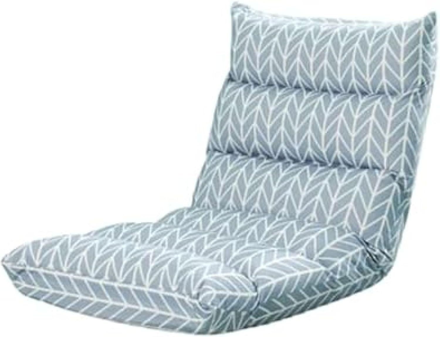 座椅子 ソファー 折りたたみ椅子 ソファー リクライニングチェア 怠惰なソファ リクライニング ソファ背もたれ 折り 怠け者 ソファー 折り畳み椅子 ポータブル 調整 軽量 省スペース (グレー)