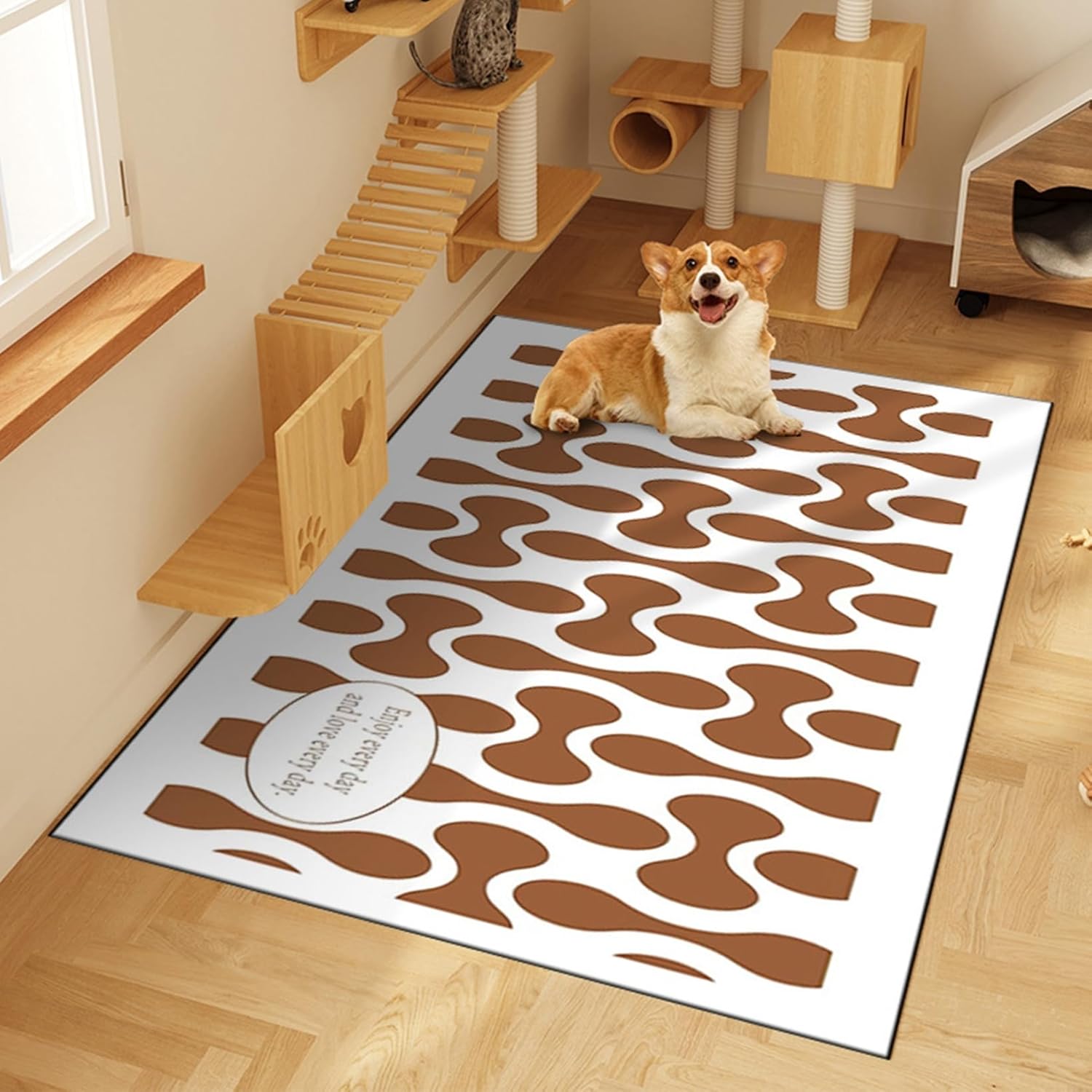 ペットマット すべり止め ペット対応 pvc 可愛い柄 カーペット 犬 洗えるペットシーツ おしっこマット ..