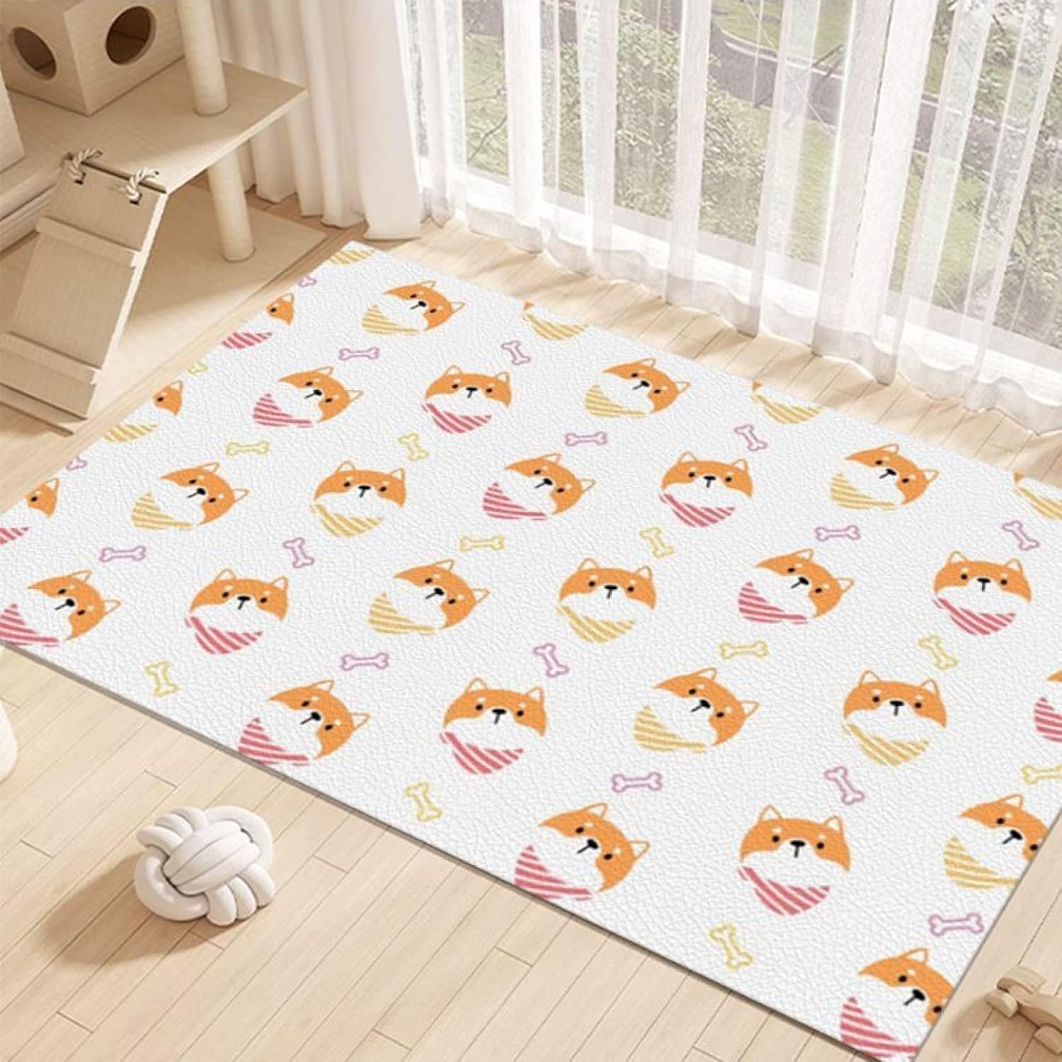 Patterned - トイレ下敷きマット ペットマット カーペット PVC 廊下敷きマット 犬用マット 洗える 夏 噛む予防 床暖房対応 床保護 漏れ防止 大判 高齢犬 老犬 老猫 ペットフェンス・サークル・ケージ用 柄b