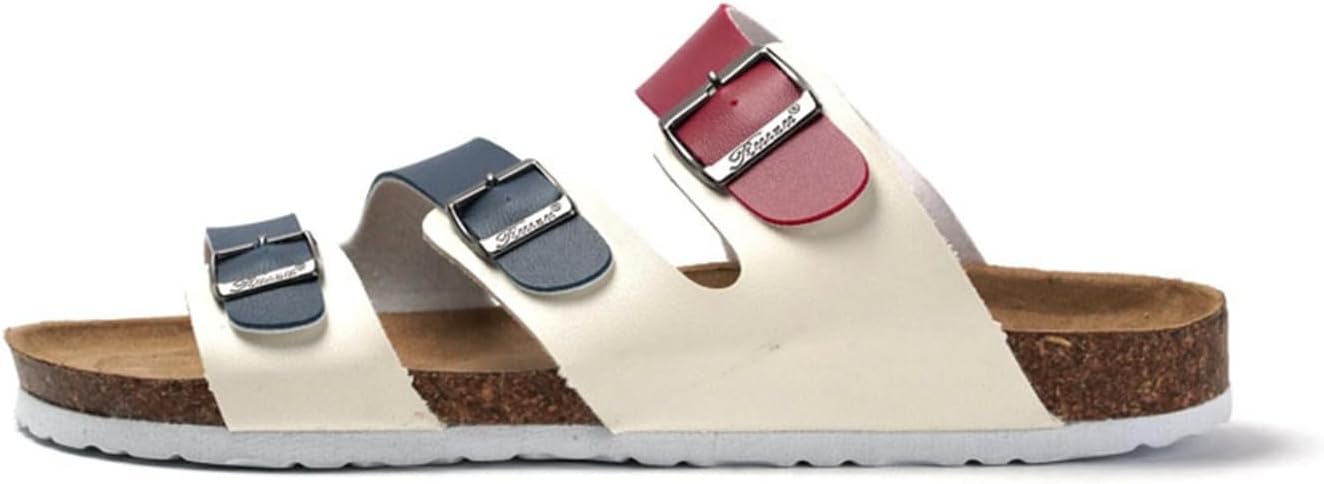 ファッションサンダル 男女兼用 3本ベルトタイプ 22.5~28.0cm 大きめ 天然コルク 抗菌防臭 コンフォートサンダル 痛くならない 滑らない 履きやすい ビーチサンダル 室内 外履き 海 カジ