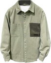 カーゴシャツ メンズ 長袖 カジュアルシャツ シャツジャケット 開襟 切り替え 春服 秋服 夏服 綿 シンプル 吸汗透湿 通気 耐久 薄い コンフォート リラッ...