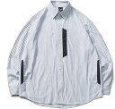 メンズシャツ シャツジャケット 長袖 ストライプ カジュアルシャツ 折り襟 春夏秋服 シンプル ゆったり 速乾通気 吸汗 コーディネート 普段着 お出掛け 日系...