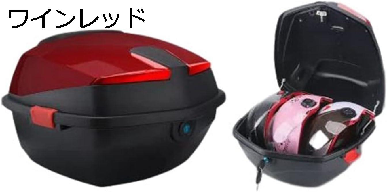 バイクトップケース リアボックス バイクボックス バイクパーツセンター バイク用ボックス 大容量 原付 脱可能式 フルフェイス収納 ヘルメット入れ