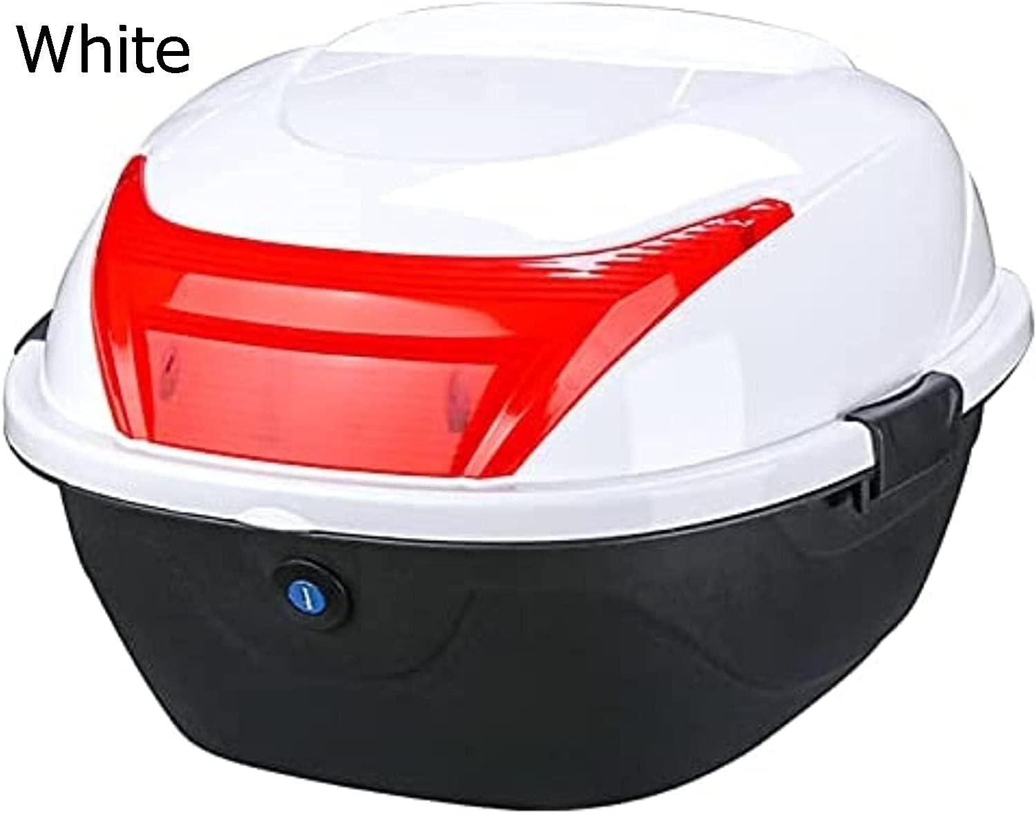 オートバイのトップシェルツーリストトランク荷物スクータートップボックス夜間警告灯ヘルメット収納ボックスとアクセサリー