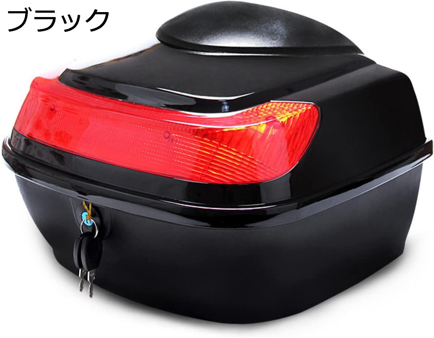バイク トップケース リアボックス 28L バイクボックス バイク用ボックス 大容量 原付 脱可能式 スクーター フルフェイス収納 ヘルメット入れ