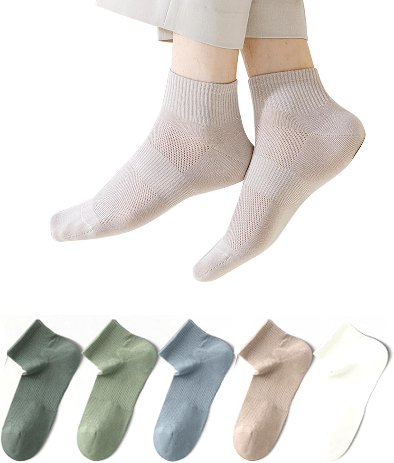 靴下 メンズ 夏用 メッシュ くるぶしソックス 春夏 綿 薄手 通気性 おしゃれ スポーツ くつした 男性用くつ下 夏用 ショートソックス ランニング ゴルフ靴下 吸汗速乾 蒸れない スニーカーソック