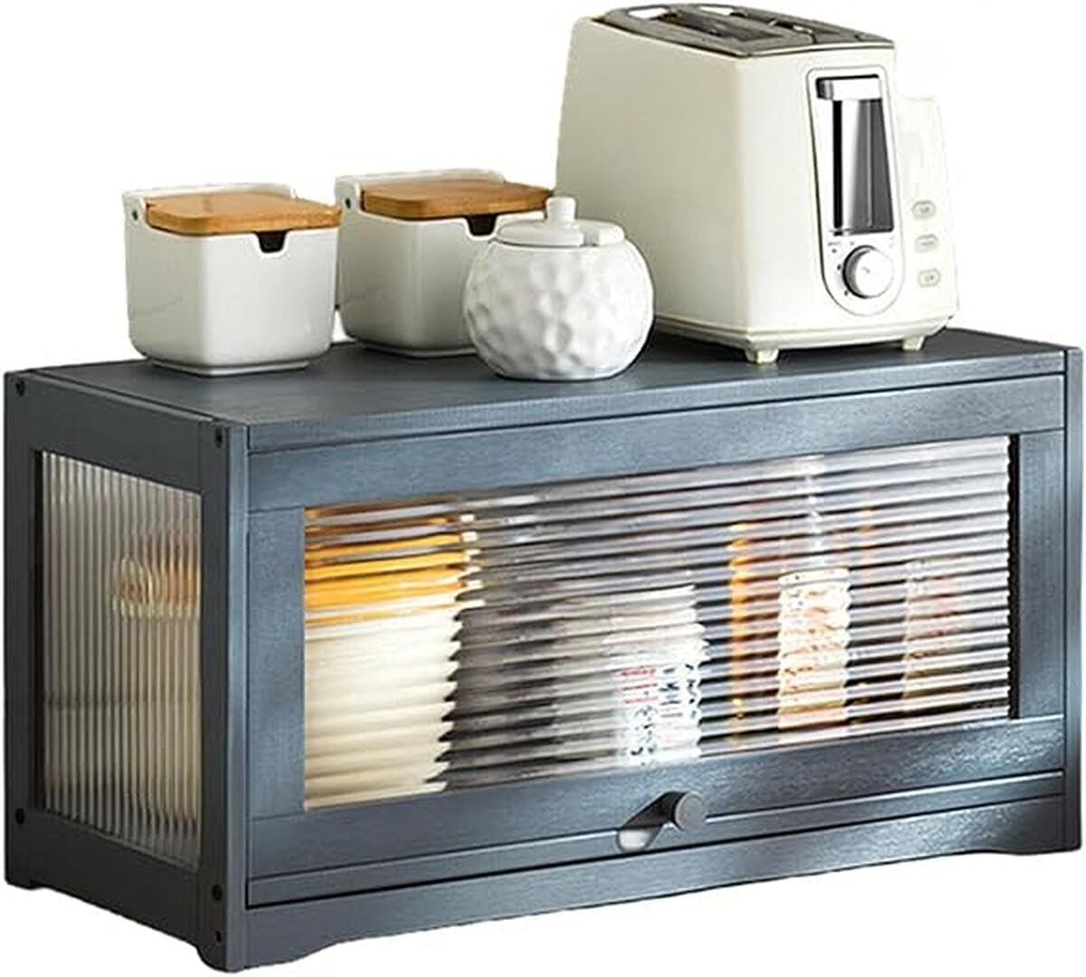 食器棚 卓上食器棚 おしゃれ 天然竹 キャビネット キッチン収納棚 キッチンラック 収納棚 小物収納 キ..