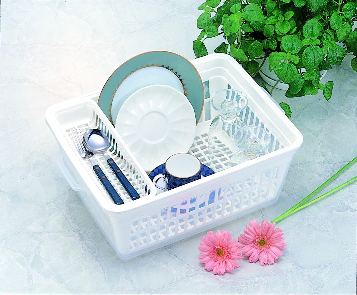 イノマタ化学 クリアーフード付 水切りセット M型 約42×30.5×H23cm 3