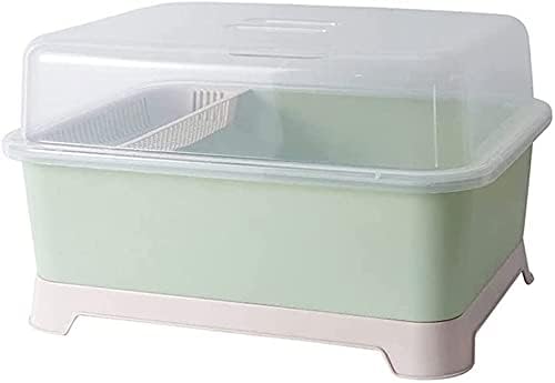 水切りラック ファッション 水切りバスケット 食器ラック カバー付き キッチン収納 水切りカゴ 収納ボ..