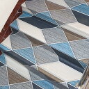 廊下敷き マルチロールカーペット 吸着マット 110*300cm 足腰負担軽減 洗える 無地 階段幼稚園 ずれない キッチンマット 階段カーペットマット 床保護 ブルー キズ防止 滑り止めマット チェ