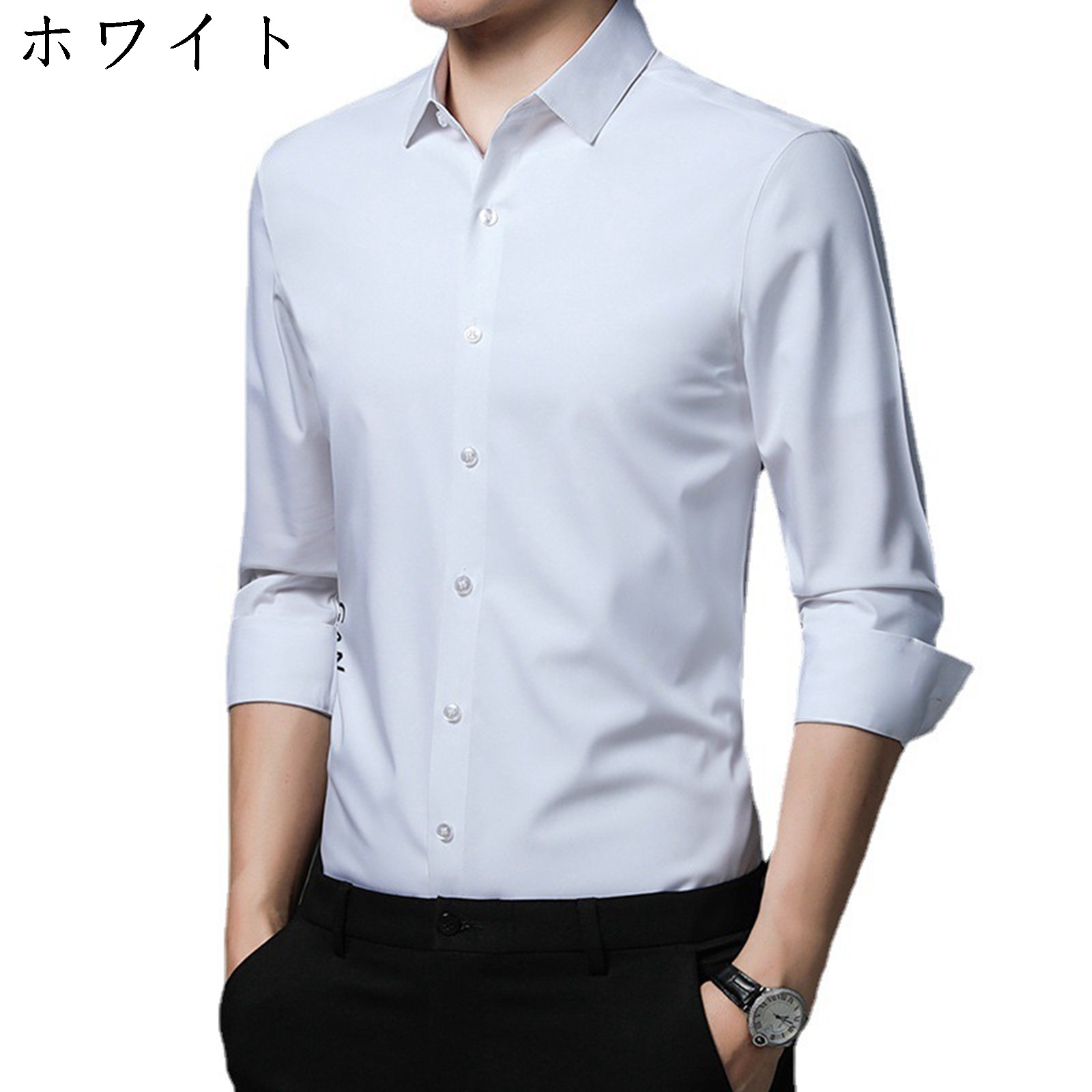 乐天商城 - 開襟シャツ シャツ メンズ カジュアル ビジネス オーバーサイズ 長袖 速乾 吸汗 着痩せ 春 秋 夏用 上質 冬服 お洒落 軽い 贈物 通勤 男性 アウトドア
