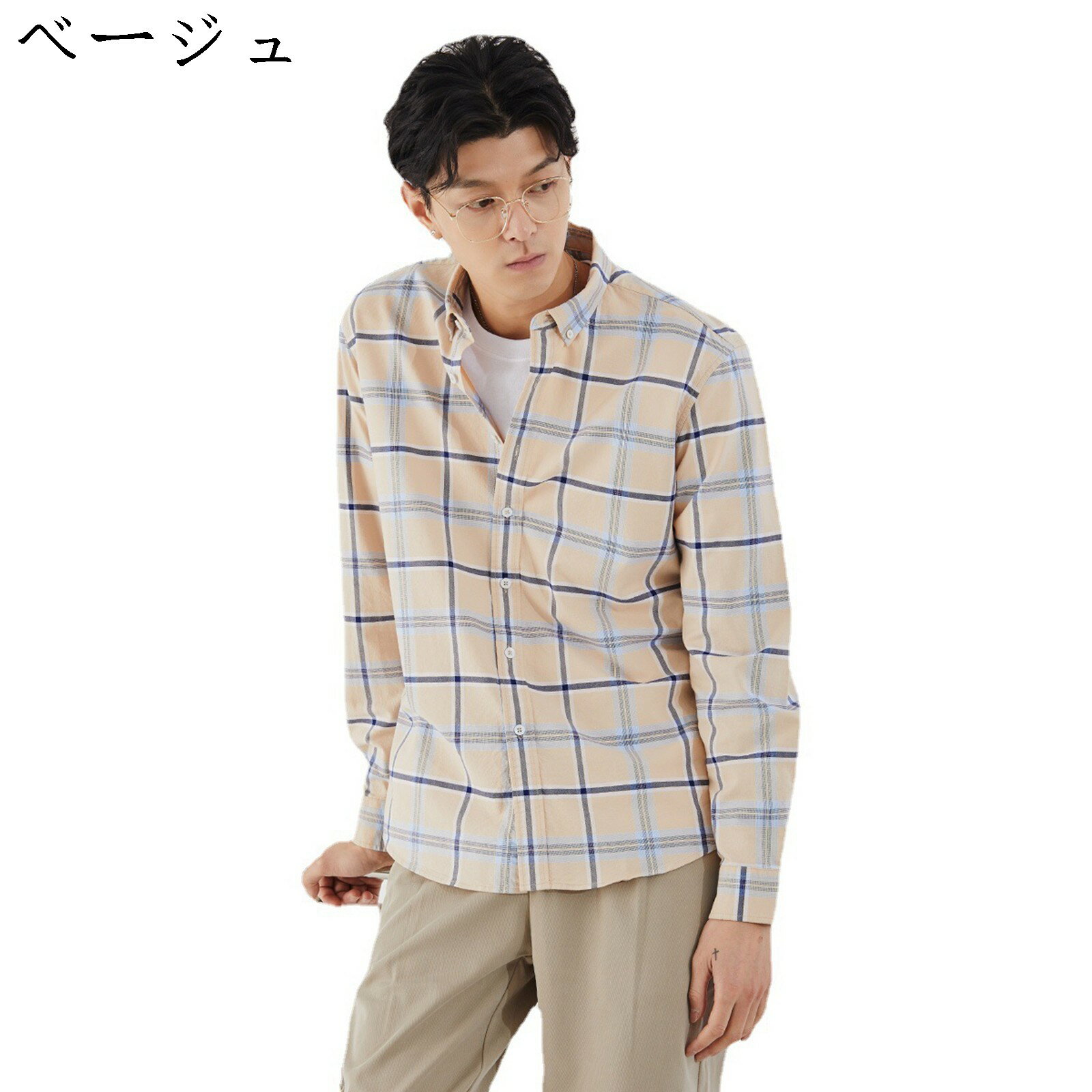 シャツ メンズ カジュアル ビジネス 長袖 オーバーサイズ 春服 秋用 夏 チェックシャツ 冬服 上質 柔らかい おしゃれ 部屋着 贈物 男性 アウトドア