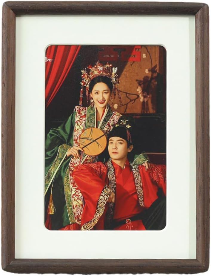 フォトフレーム はがきサイズ L判も可 天然木 ウッドフレーム 写真立て ポストカード 木製 ナチュラル ハガキサイズ 絵はがき 壁掛け 卓上 ブラウン 丸角 丸み 木目 Lサイズ 縦 29.7*42