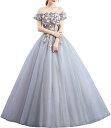 レディース ウェディングドレス ドレス ワンピース ロングドレス 結婚式ドレス フォーマルドレス プリンセスワンピース ボートネック フォーマル エレガント 結婚式 演奏会 パーティー 宴会 立体な花