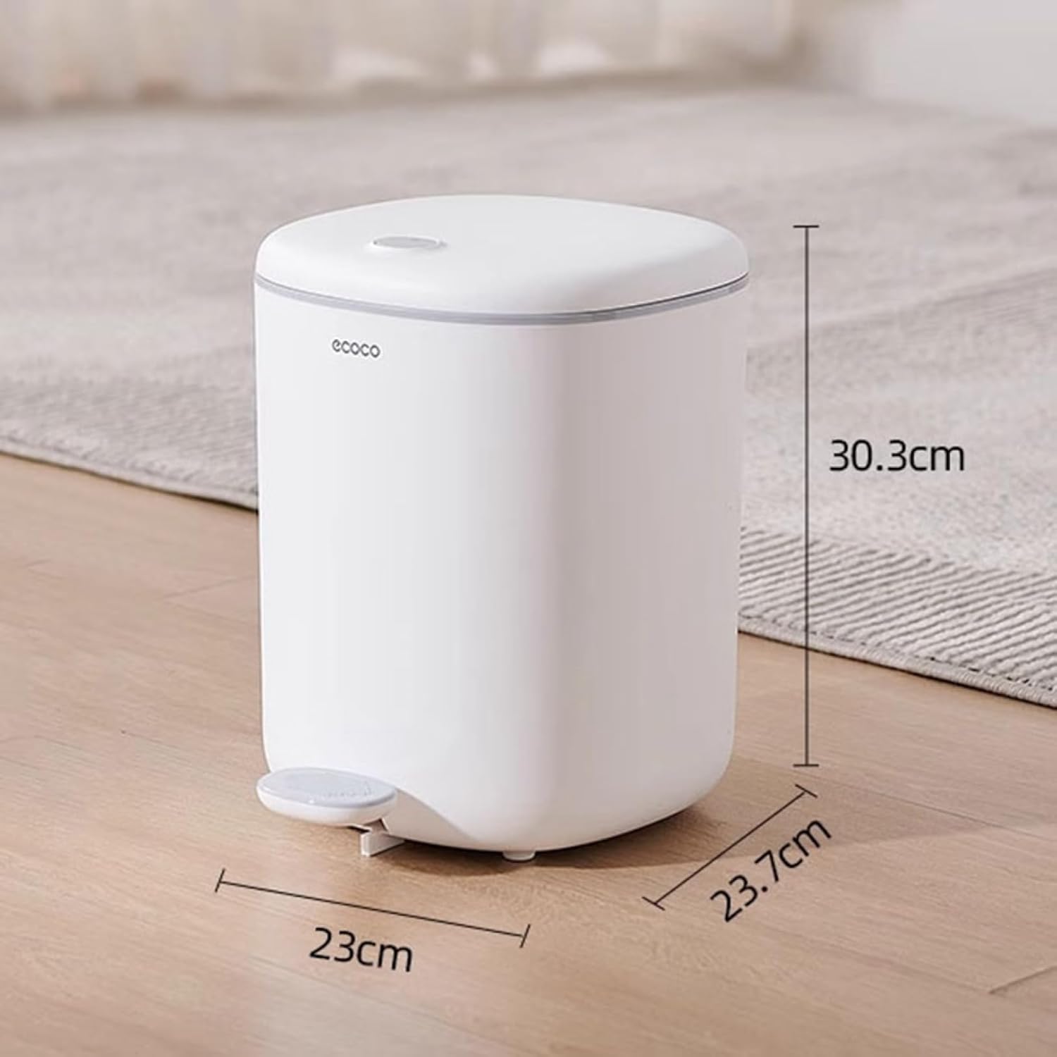 ゴミ箱 ふた付き 7L ダストボックス 角型 ペダル式 ごみ箱 スリム おしゃれ 抗菌 消臭 密閉 音無し 部屋 キッチン リビングルーム トイレ 浴室 オフィス用 プラスチック