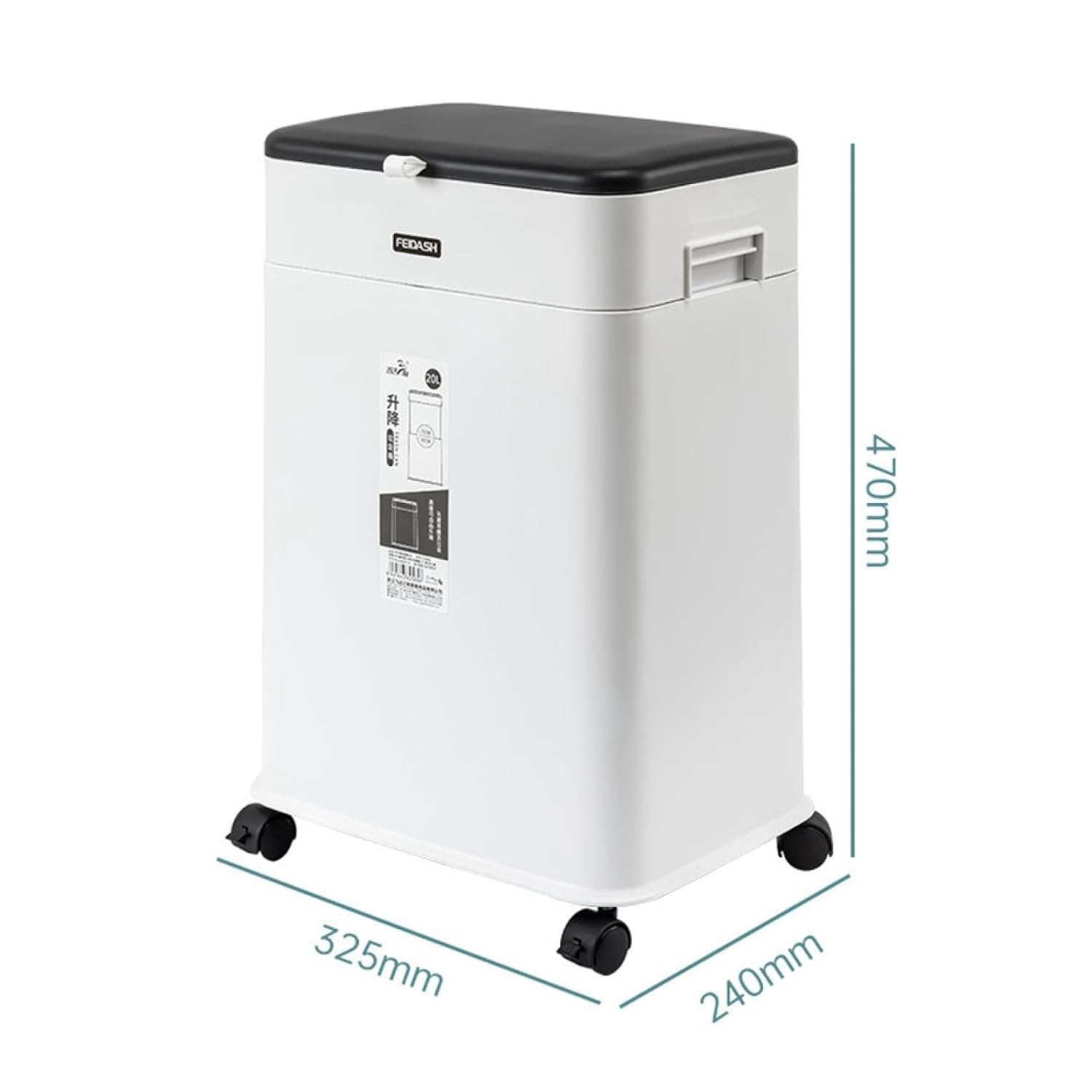 ゴミ箱 ふた付き 20L ダストボックス 角型 ごみ箱 スリム おしゃれ リフトアップ 抗菌 消臭 密閉 音無し 部屋 キッチン リビングルーム トイレ 浴室 オフィス用 プラスチック