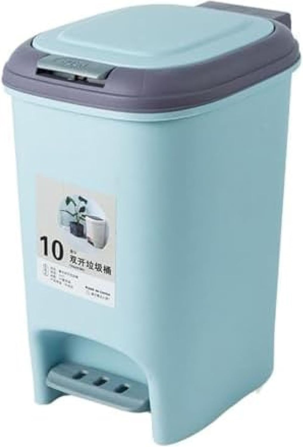 ゴミ箱 ふた付き 8L ダストボックス 角型 プッシュ ペダル式 ごみ箱 スリム おしゃれ 抗菌 消臭 密閉 ..