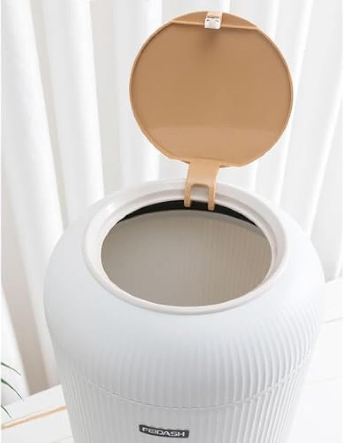 ゴミ箱 ふた付き 10L ダストボックス 丸型 プッシュ式 ごみ箱 スリム おしゃれ 抗菌 消臭 密閉 音無し 部屋 リビングルーム トイレ キッチン 浴室 プラスチック オフィス用 [3]