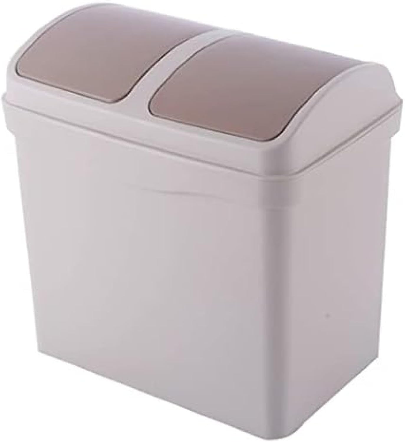 ゴミ箱 塵箱 ごみ箱 二重ゴミ箱、18リットルゴミ箱、プラスチックリサイクルゴミ箱 キッチン ゴミ箱 (Color : Gray)