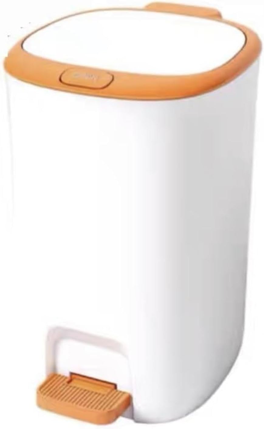 ベーシック ゴミ箱ごみ箱 ゴミ箱 15L ペダルビン ペダルオープンスリム ごみ箱 ふた付き 両開き 抗菌加工 分別 棚下 カウンター下 生活防水 省スペース 洗面所 リビング : 20L) トイレ