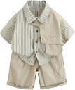 子供服 男の子 シャツ ショートパンツ 2点セット キッズ服 半袖 ポロシャツ 上下セット ベビー服 トップス サルエルパンツ セットアップ 子ども スーツ ルームウエア おしゃれ 紳士服 カジュアル