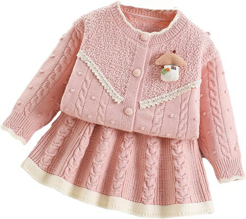 女の子 ニット セーター プリーツスカート 上下セット セットアップ 子供服 JK制服 暖かい 長袖 ミニス..