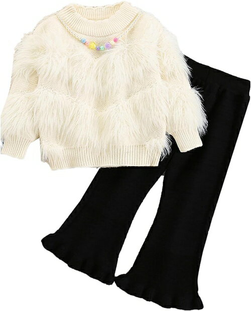 子供服 ベビー服 女の子 上下セット セーター+ズボン ロング丈 ニットスーツ 秋冬 長袖 トップス プルオーバー ニットセーター ロングパンツ 柔らかい カジ...