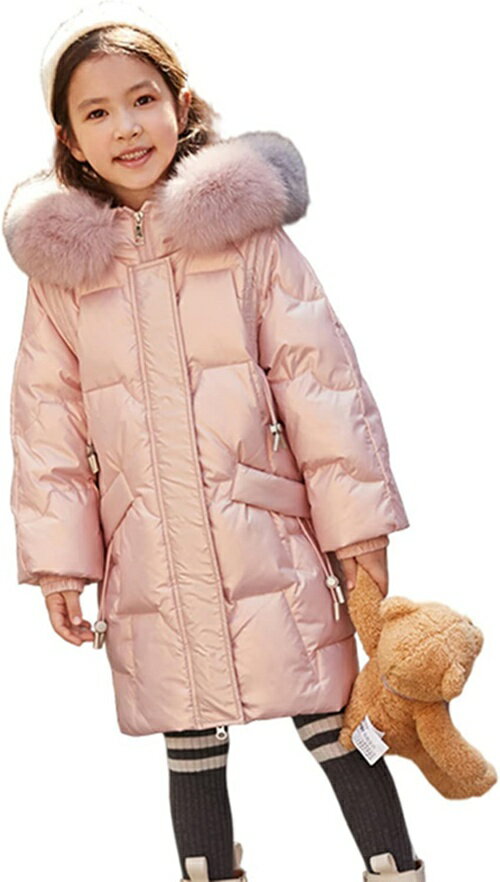 女の子 秋冬 ダウンコート ダウンジャケット 中綿ジャケット ファーフード付き 防寒 通園 通学 ダウン ロングコート キッズ 中綿コート 子供服 ガールズ 厚...