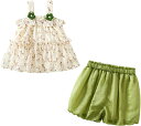 ベビー服 女の子 上下セット綿 キッズ 子供服 キャミソール ショートパンツ 半袖 花柄 新生児 おしゃれ 可愛い セットアップ 2点セット 韓国こども服 春 夏 赤ちゃん 誕生日プレゼント 入園 保