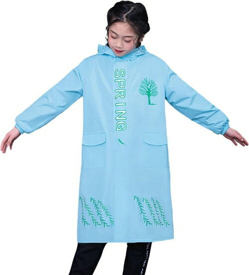 レインコート 保育園 レインポンチョ ロング丈 通学 バイザー 子供 M キッズ リュック対応 反射テープ付き ランドセル対応 防水 ポンチョ レインウェア ア...