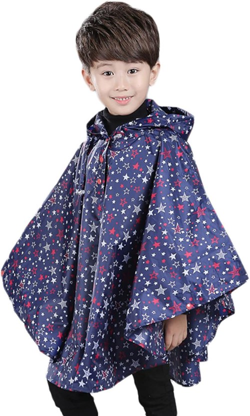 レインポンチョ レインコート キッズ カッパ 男の子 女の子 子供 ポンチョ リュックOK レイングッズ か..