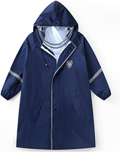キッズ 4XL レインコート ポンチョ 子供用 雨具 女の子 ネイビー 男の子 カッパ ランドセル対応 子供 レインウェア レイングッズ 防水 通学 通園 保育所 低学年 ジュニア シンプル かっぱ