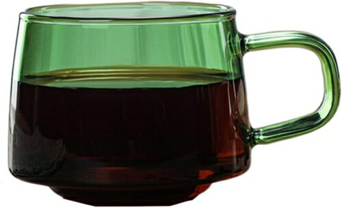 カップ 250ml アンバー おしゃれ コーヒー カップ マグカップ マグ グリーン ガラス オシャレ シンプル コップ 来客 セピア coffee カフェ風 洋食器 おしゃれ コーヒー 珈琲 お茶