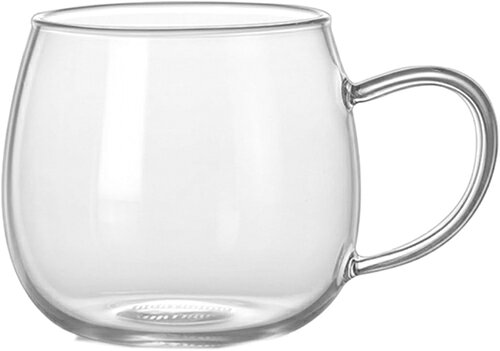 マグカップ 耐熱ガラス ホワイト 400ccマグカップ 耐熱ガラス カップ コップ シンプル おしゃれ カフェ食器 ティーカップ ガラス 400ml*1 プレゼント ギフト 耐熱ガラス クリア 保温