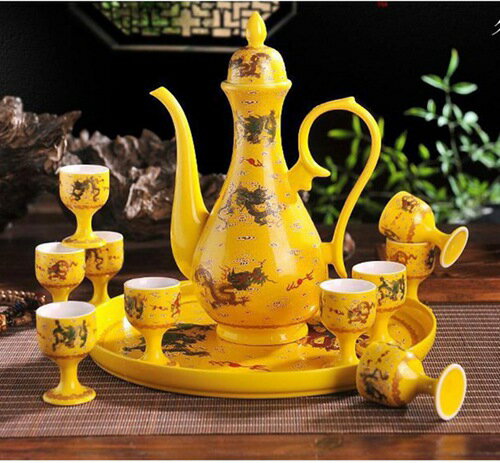 徳利 とっくり ぐい呑み おちょこ セット 酒器セット 龍柄 エレガント お洒落 おしゃれ 酒器揃 酒水差..