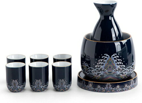 酒器セット セラミック 熱燗セット 徳利 とっくり お猪口セット おちょこ セット 温酒用 サーモスタッ..