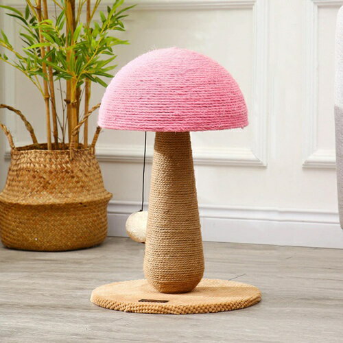 猫タワー 低い カラー2 シンプル キャットタワー 省スペース 据え置き型 猫用爪とぎポール 麻縄 運動不..