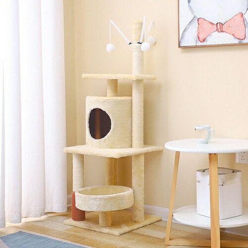 猫 40*40*125 爪研ぎ 麻 爪研ぎポール 縦型 かわいい おしゃれ 頑丈 猫タワー コーナー 据置 キャット..