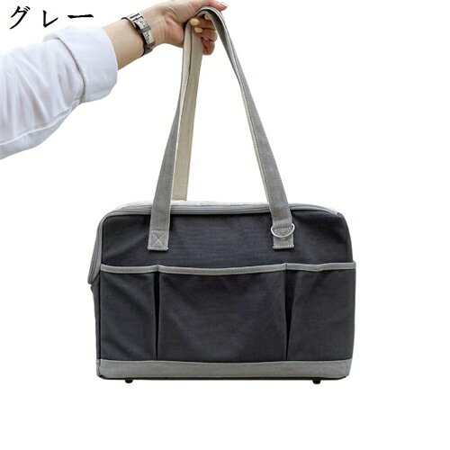 猫キャリー ペットキャリー バッグ ソフトクレート 飛び出し防止 パット付き ポケット付き 猫 犬 ウサ..