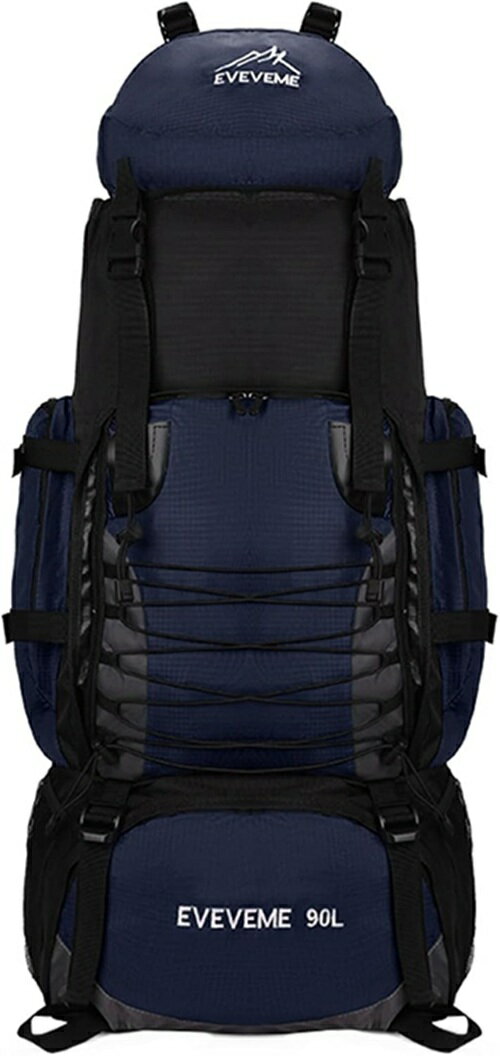 登山バッグ 大型 通気性 耐久 サイクリングリュック 各種ポケット搭載 大容量 マウンテン バックパック..