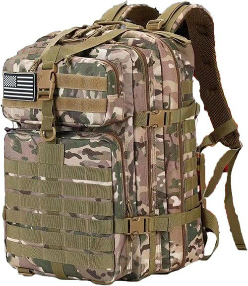 ミリタリー バックパック 登山 リュック タクティカル ザック キャンプ ハイキング トラベル アウトド..