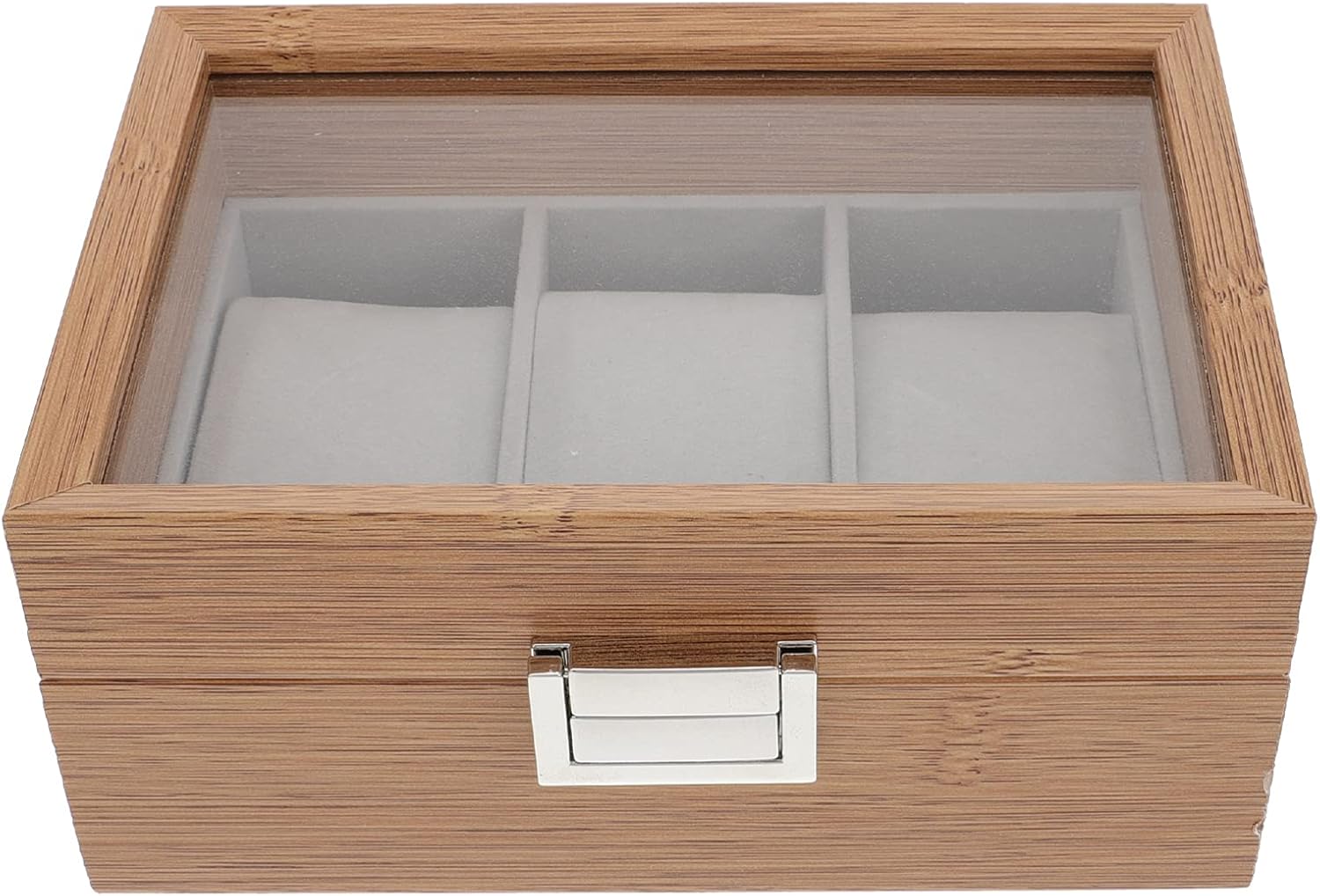 木製腕時計オーガナイザーボックス: 時計収納ケースホルダージュエリー収納引き出しの旅行雑貨コンテナ(2)