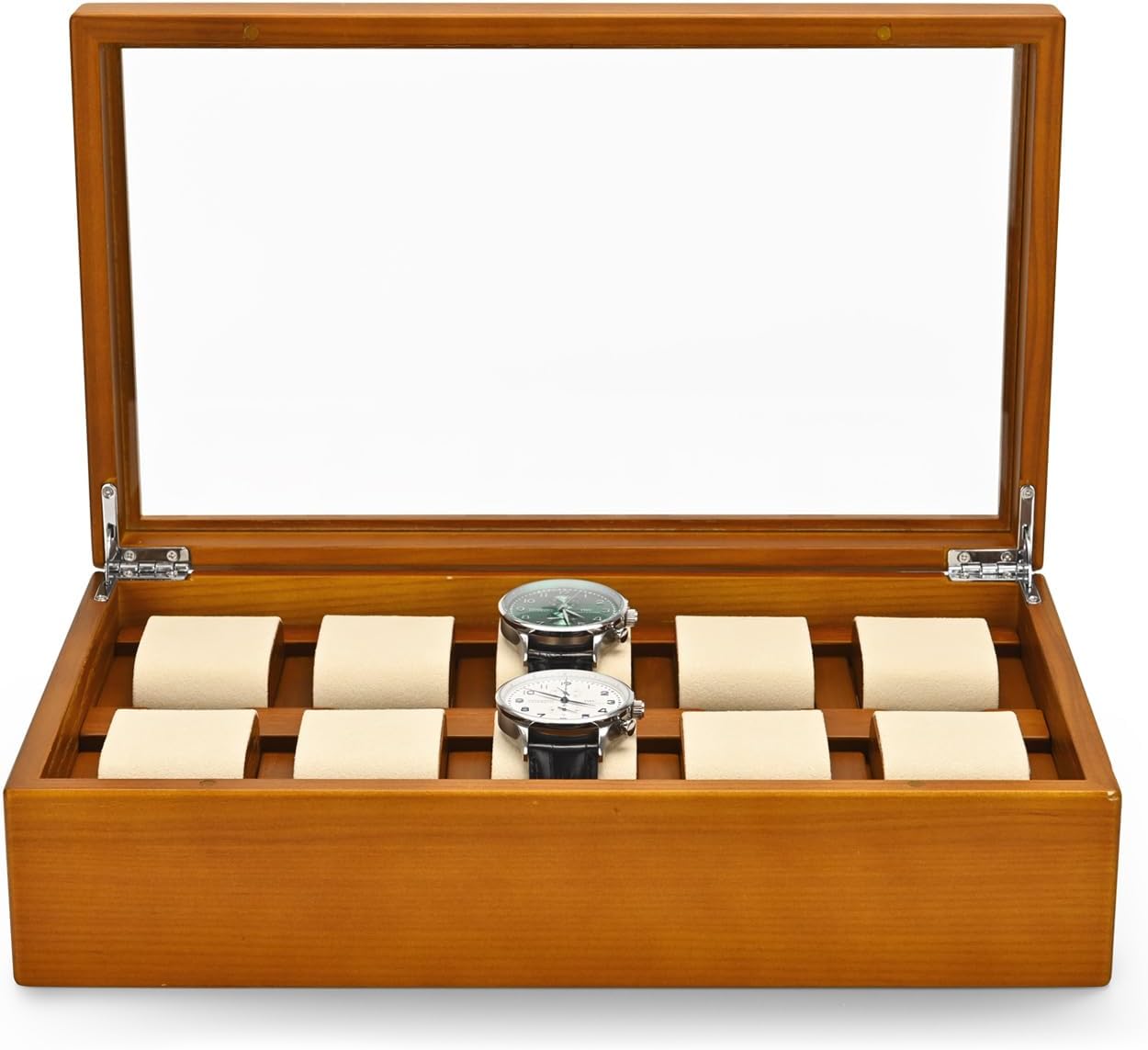 腕時計 ケース 木製 時計ケース 10本用 マグネット付き 時計収納 持ち運び 高級 おしゃれ ウォッチケー..