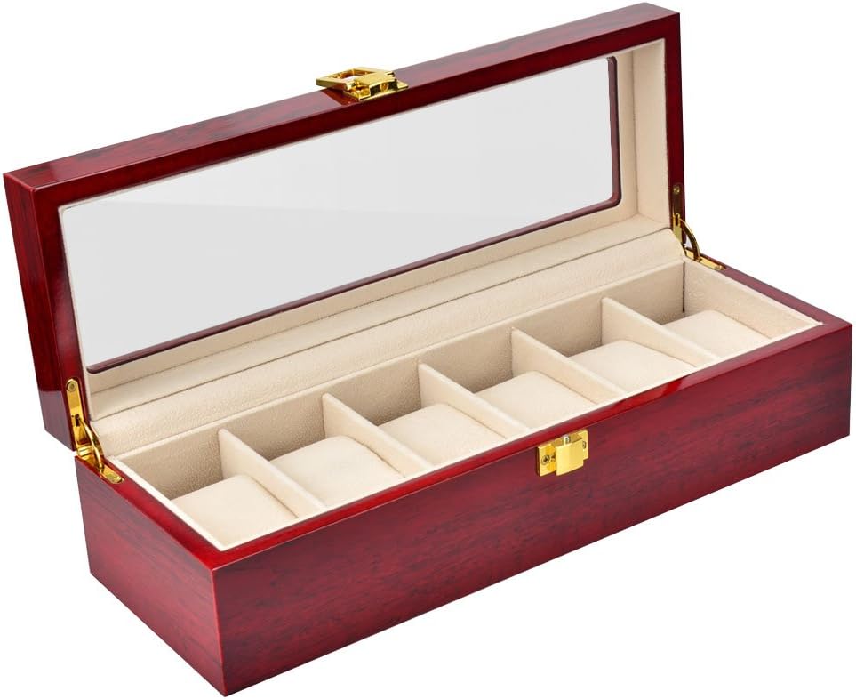 腕時計 収納 ケース 腕時計 コレクションケース 時計 展示ボックス コレクションケース 時計 6本用 ウ..