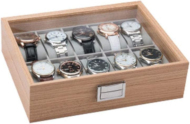 木製 腕時計収納 ボックス 10本用 コレクション ケース ディスプレイ ピアノラッカー