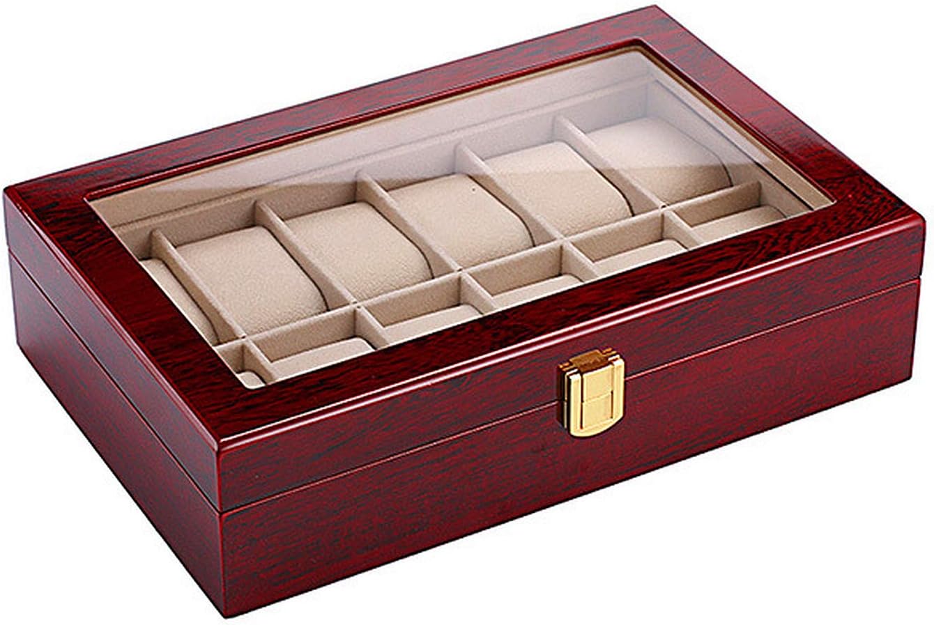 豪華 高級 木製 腕時計 収納 ボックス 12本用 コレクション ケース ディスプレイ